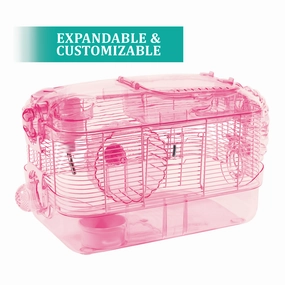 Kaytee CritterTrail 1-Level Pink Habitat