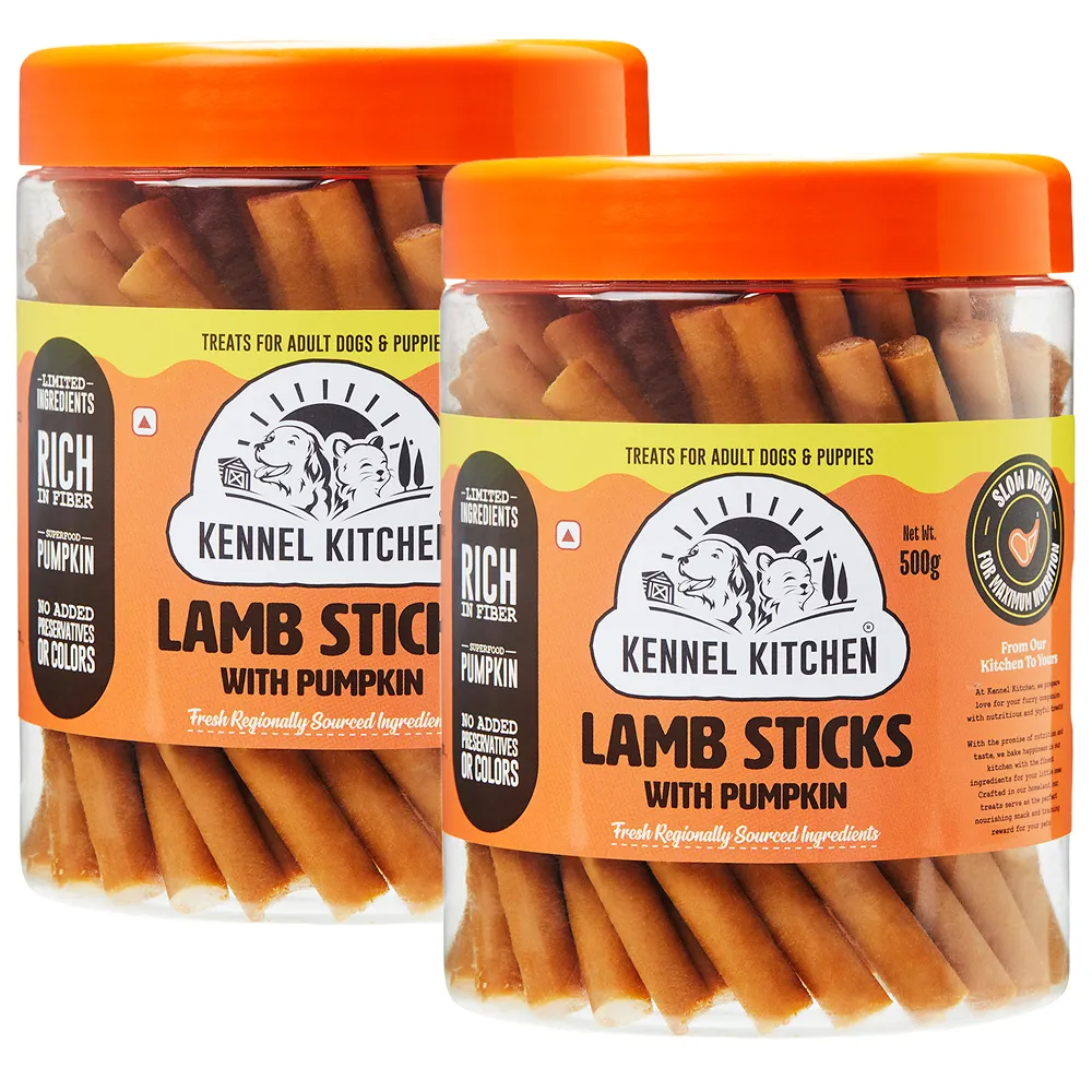 Kennel Kitchen Lamb Sticks with Pumpkin Stick Dog Treats
