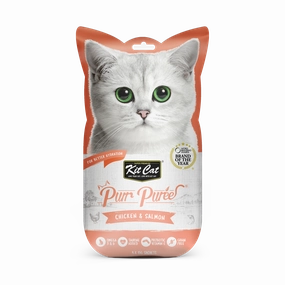 KitCat Purr Puree Chicken & Salmon 60g (4 x 15g)
