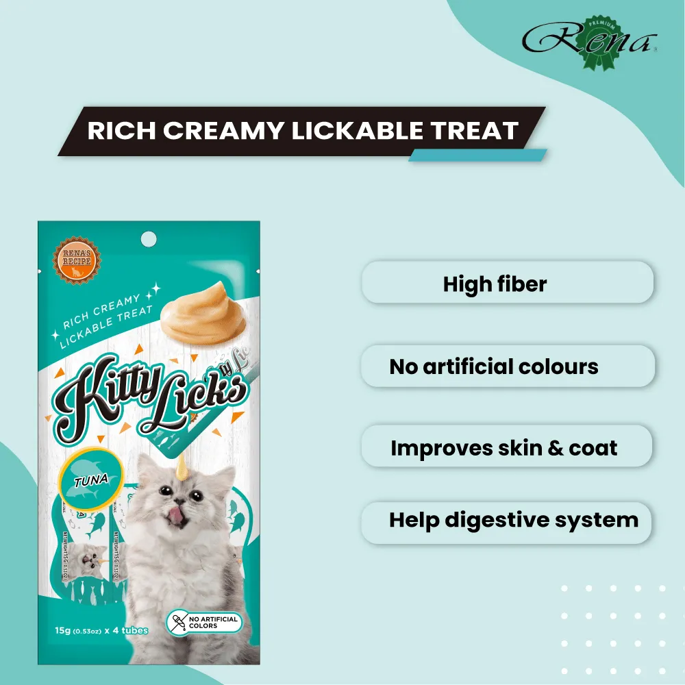 Kitty Licks Chicken Flavour and Tuna Cat Treats Combo
