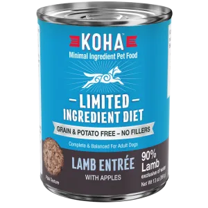 KOHA Grain & Potato Free Limited Ingredient Diet Lamb Entree with Apples Canned Dog Food