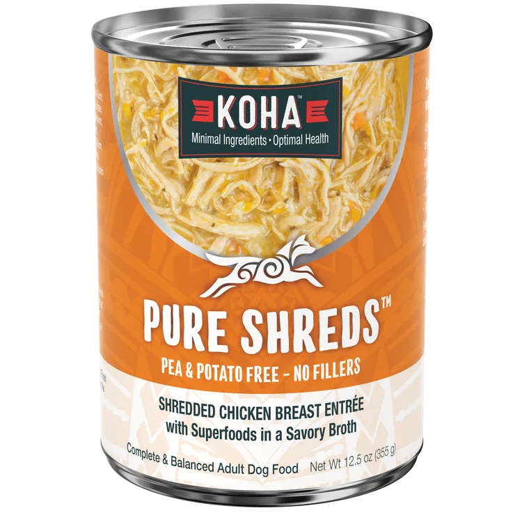 KOHA Pure Shreds Shredded Chicken Breast Entre Canned Dog Food