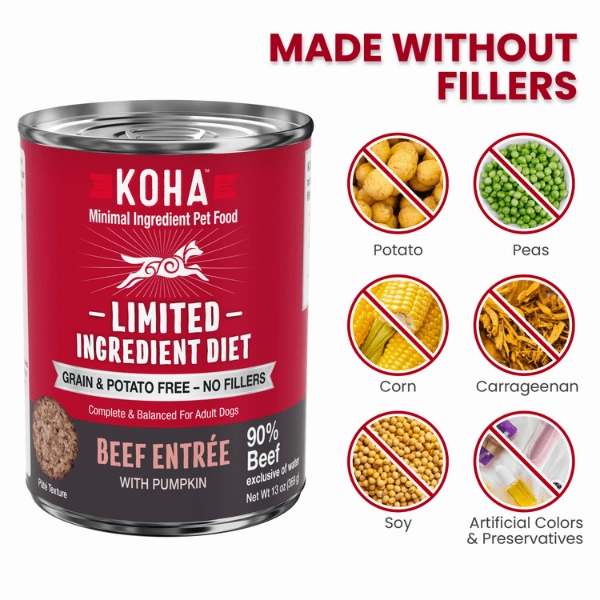 KOHA LID Beef Entre Canned Dog Food
