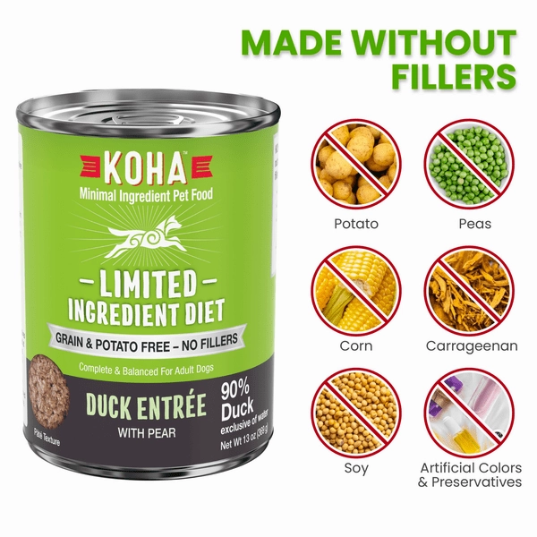 KOHA LID Duck Entre Canned Dog Food