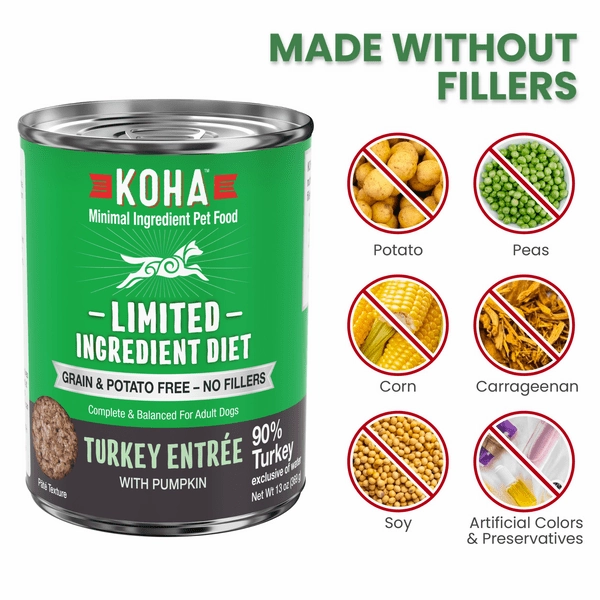 KOHA LID Turkey Entre Canned Dog Food