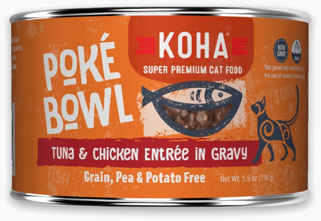 KOHA Pok Bowl Tuna & Chicken in Gravy Wet Cat Food