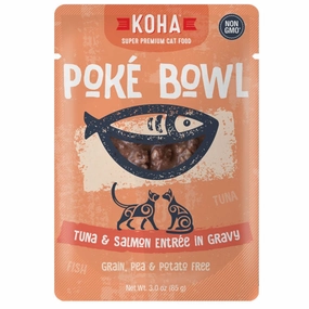 KOHA Pok Bowl Tuna & Salmon in Gravy Wet Cat Food