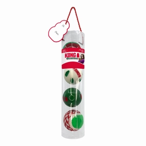 KONG - Holiday Occasions Signature Balls (Medium) (4pk)