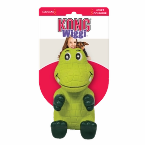 KONG Wiggi Alligator Dog Toy