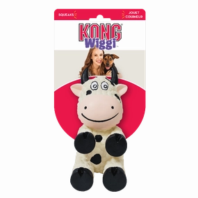 KONG Wiggi Cow Dog Toy