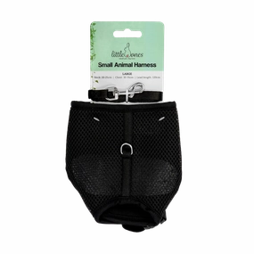 Little Ones - Small Animal & Lead Harness (Large) - Black
