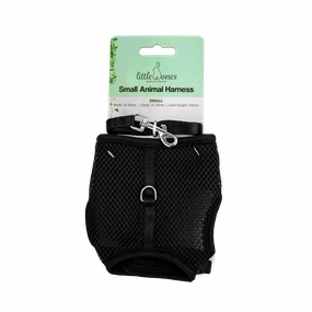 Little Ones - Small Animal Harness & Lead (Small) - Black