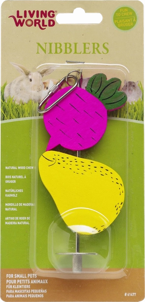 Living World - Beet and Pear on Stick Wood Chew