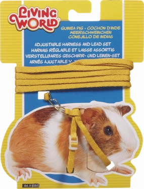 Living World - Guinea Pig Harness & Lead Set (Yellow)