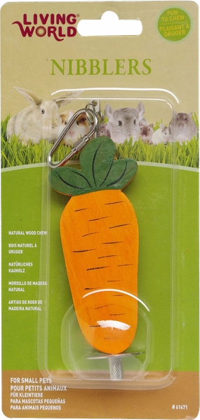 Living World - Large Carrot on Stick Wood Chew