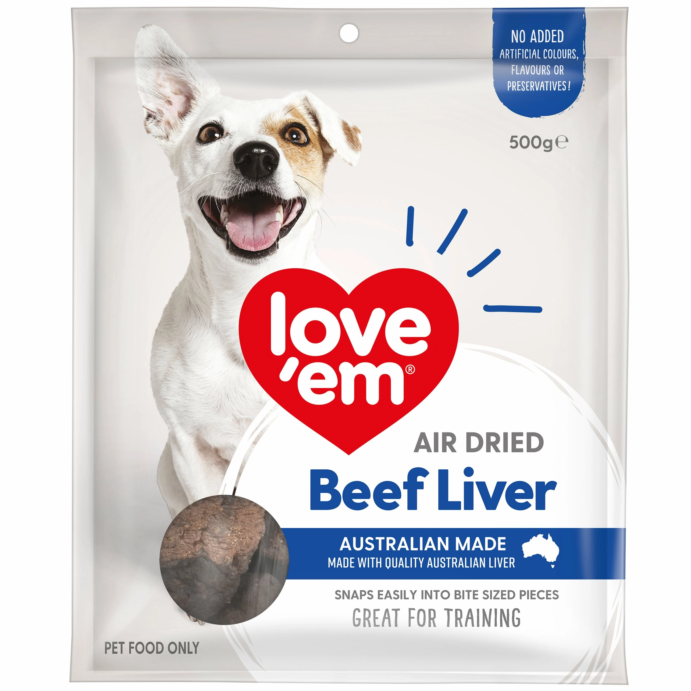 love em - Beef Liver Air Dried Dog Treat