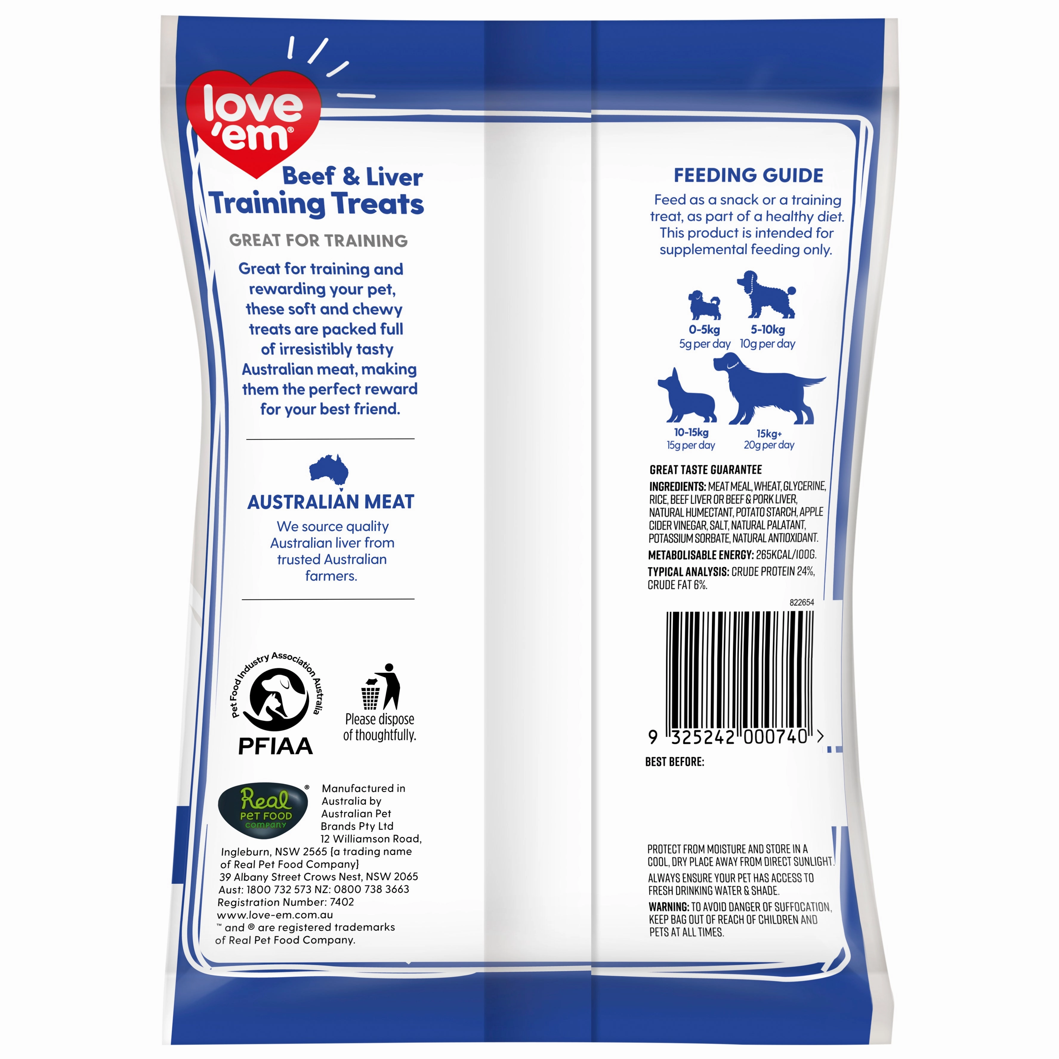 love em - Liver Training Treats Dog Treat (200g)