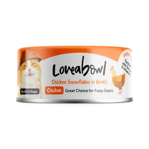 Loveabowl Cat Wet Food Chicken Snowflakes in Broth 70g
