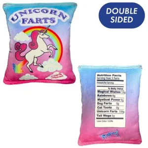 Lulubelles Power Plush Unicorn Farts Dog Toy -