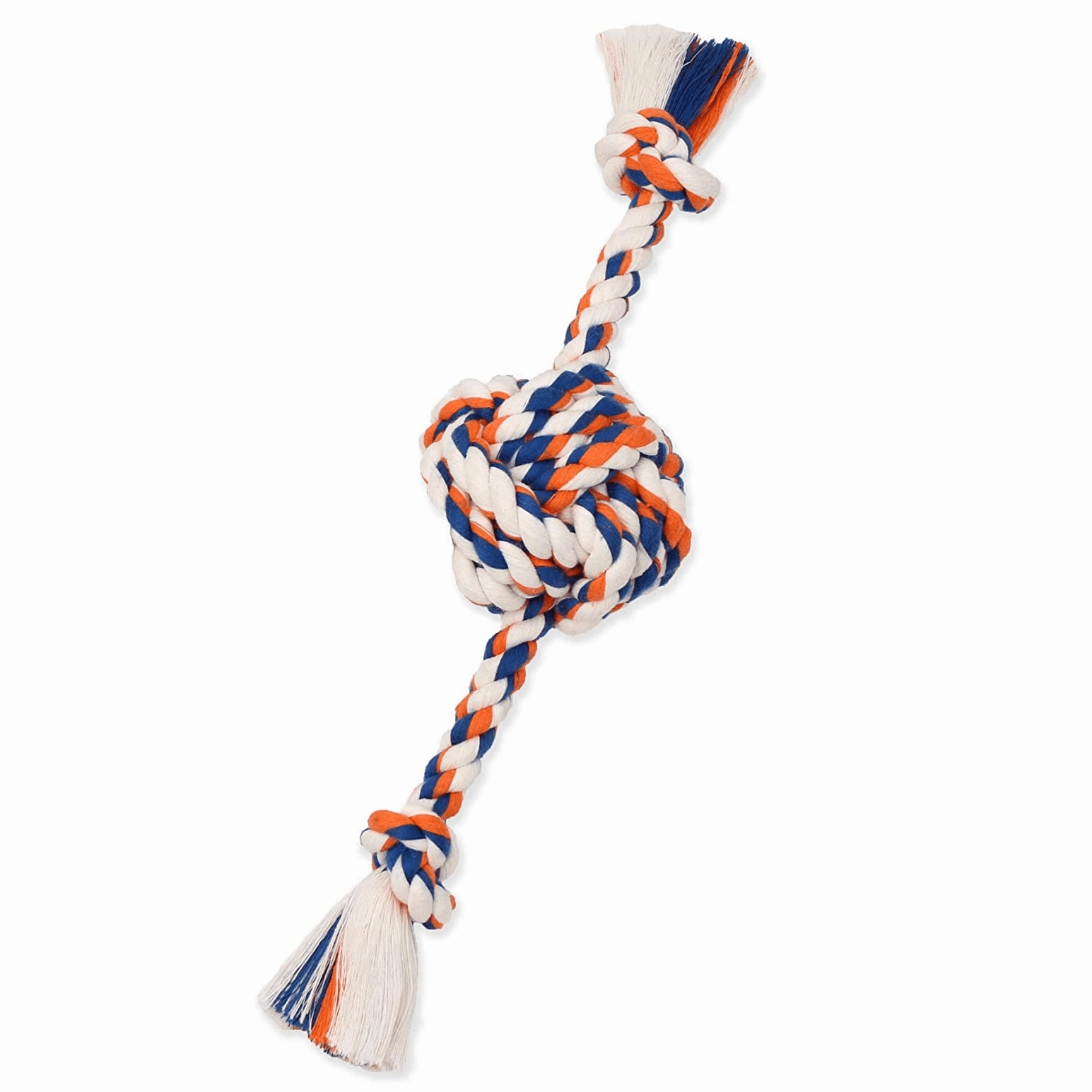 Mammoth Flossy Chews Rope Ball with Rope Ends Dog Toy