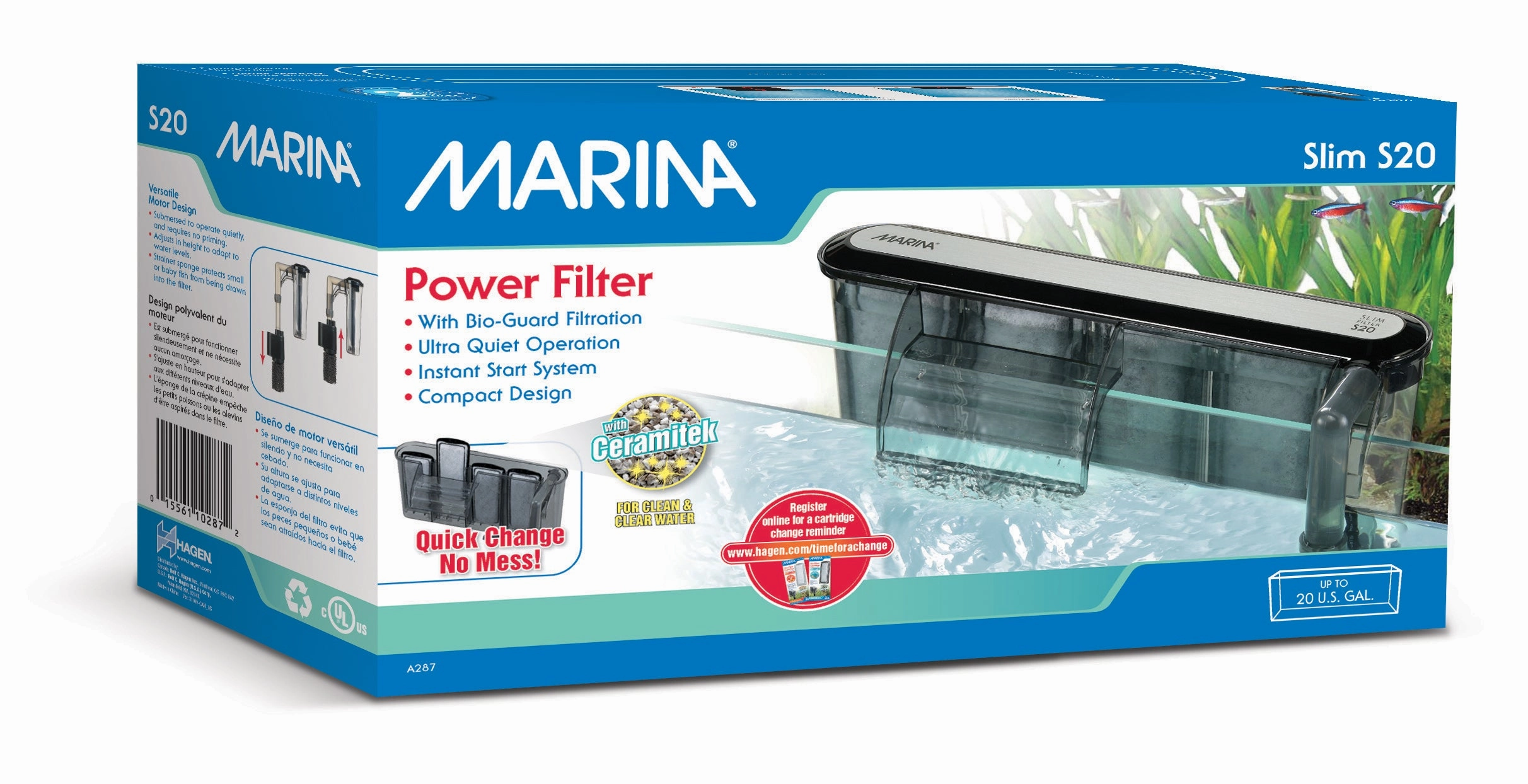 Marina - Slim Power Filter (up to 80L)