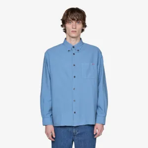 Mateo Logo Shirt Blue Grey A.P.C. Clothing
