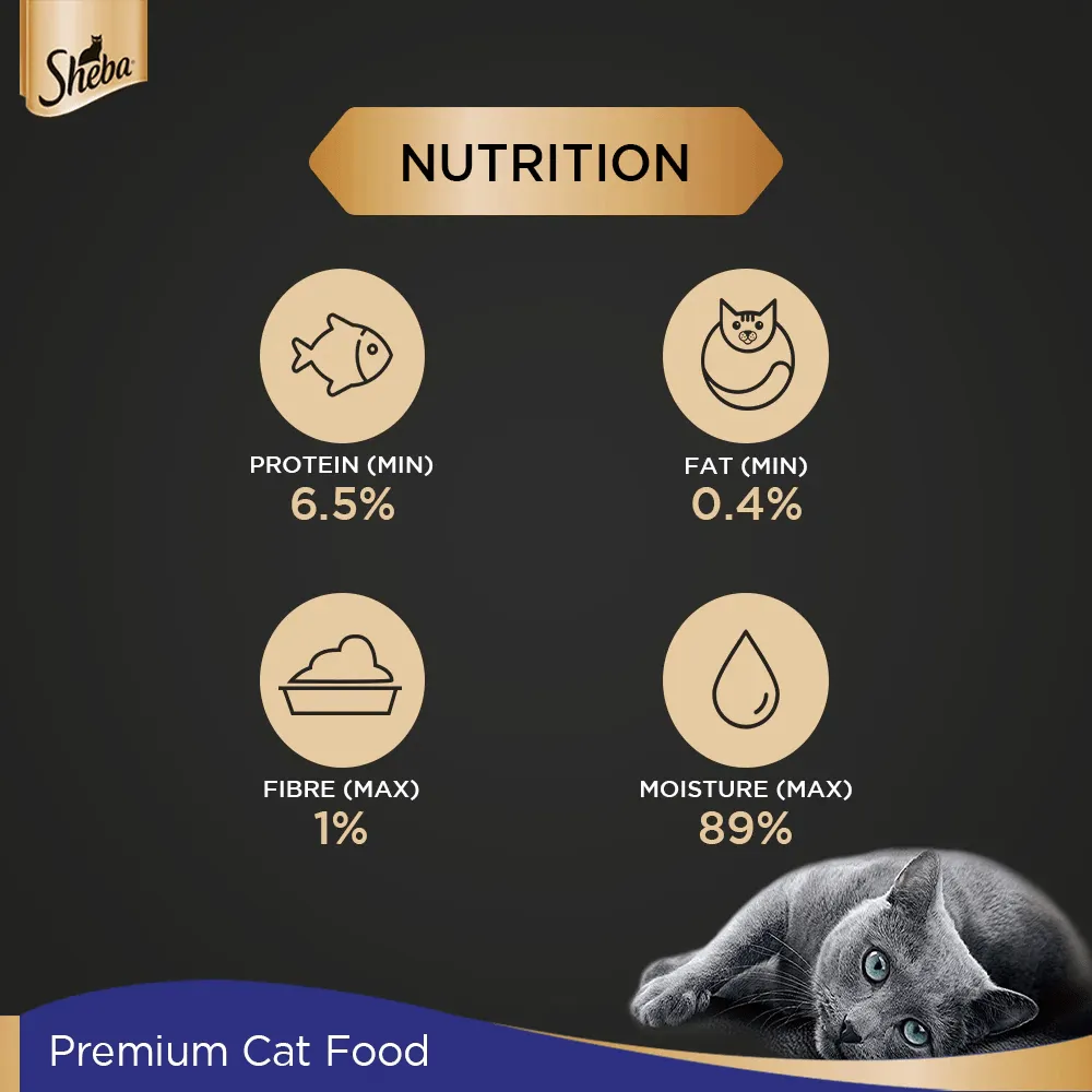 Me O Tuna & Sardine in Jelly Kitten and Sheba Chicken Loaf Rich Premium Adult Fine Cat Wet Food Combo