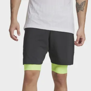 Men's Club 2n1 Short- Black/Lucid Clothing Adidas Men