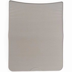 Messy Cats Silicone Litter Mat With Soft Graduated Spikes (Grey)