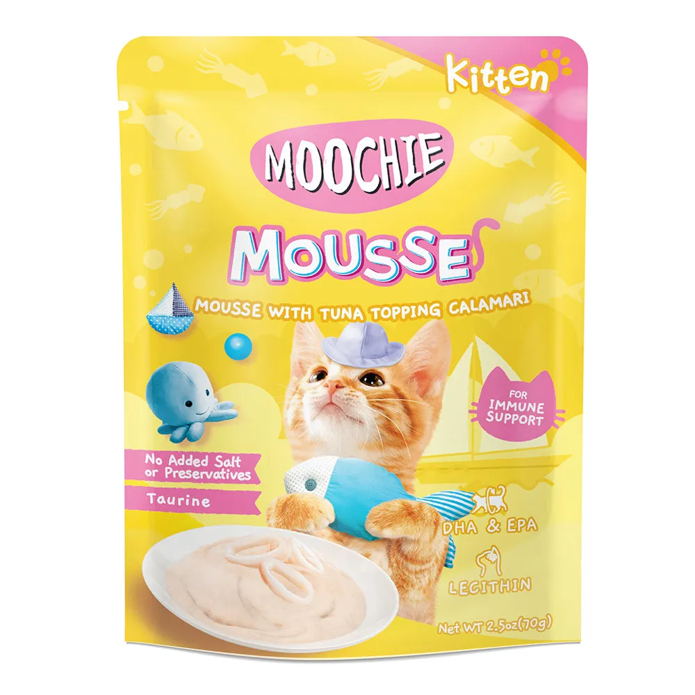 Moochie Cat Mousse Tuna Topping Calamari 70g