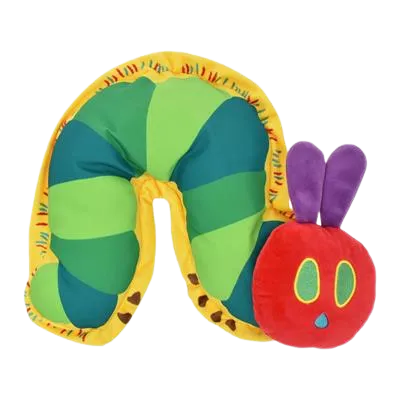 Multipet EC Caterpillar Flattie Plush Dog Toy - 7.2"