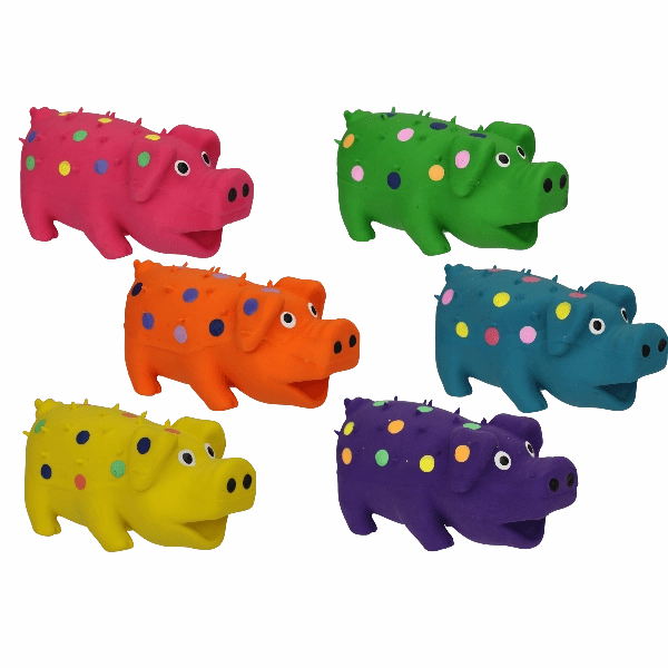 Multipet Globlets Mini Pig Latex Dog Toy