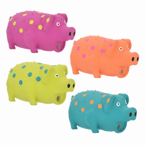 Multipet Globlets Mini Pig Latex Dog Toy