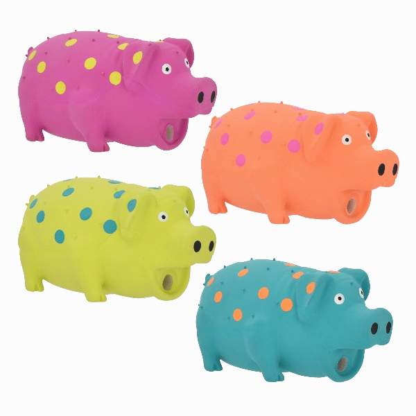 Multipet Globlets Mini Pig Latex Dog Toy