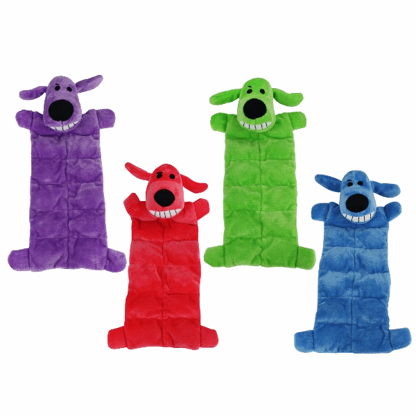 Multipet Loofa Dog Squeaker Mat Assorted Dog Toy