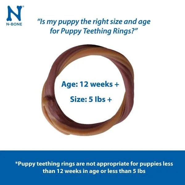 N-Bone Grain Free Puppy Teething Rings; Chicken Flavour