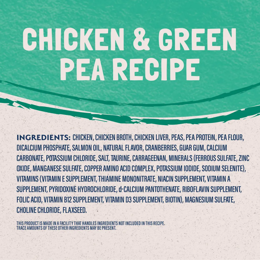 Natural Balance Limited Ingredient Chicken & Green Pea Recipe Canned Wet Cat Food