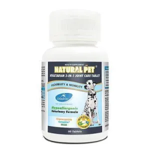 Natural Pet - Vegetarian Glucosamine 3-in-1 Joint Care Tablet 60ct
