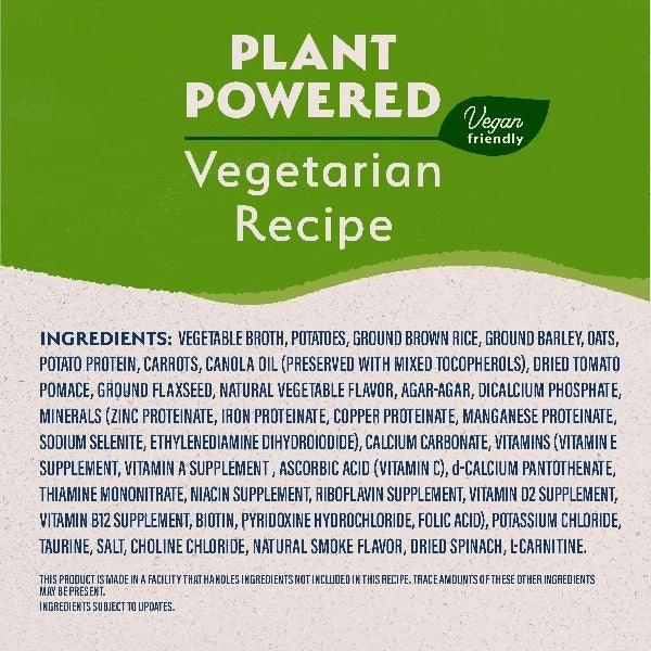 Natural Balance Plant Powered Vegetarian Recipe Canned Dog Formula