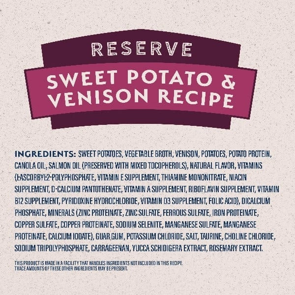 Natural Balance Reserve Limited Ingredient Sweet Potato & Venison Recipe Canned Dog Food