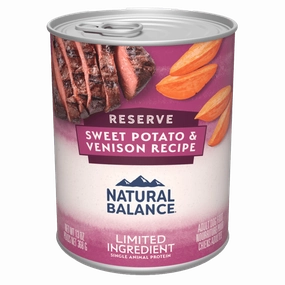 Natural Balance Reserve Limited Ingredient Sweet Potato & Venison Recipe Canned Dog Food
