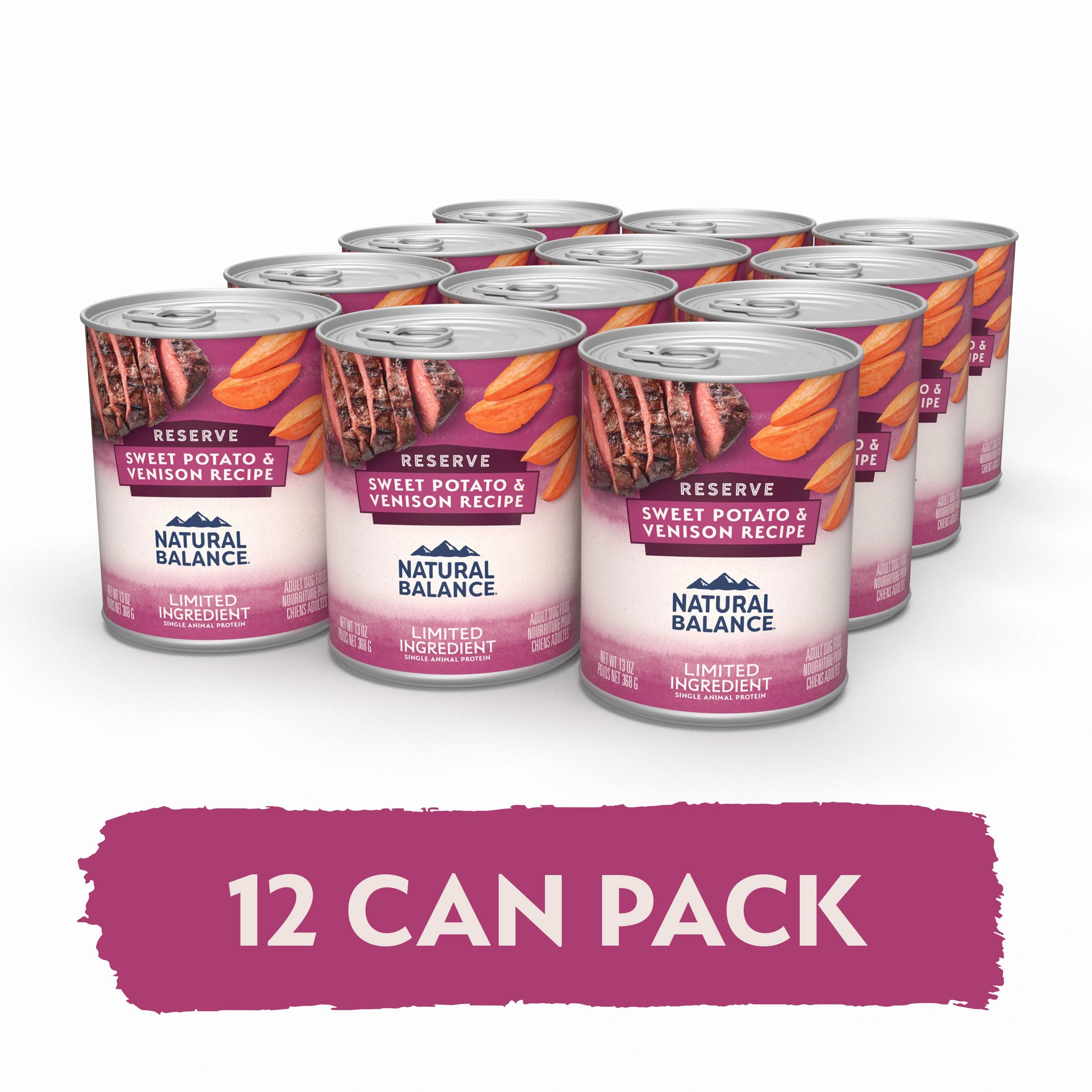 Natural Balance Reserve Limited Ingredient Sweet Potato & Venison Recipe Canned Dog Food
