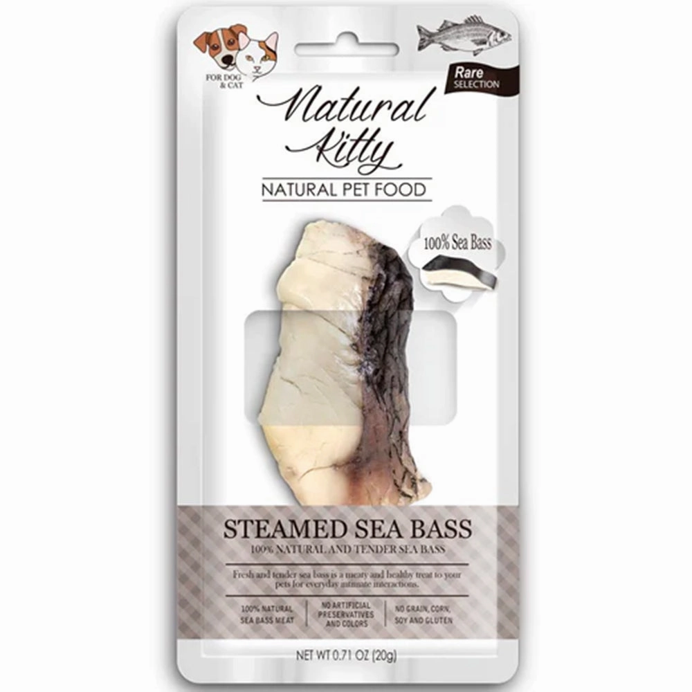 Natural Kitty Original Series Steamed Sea Bass 20g