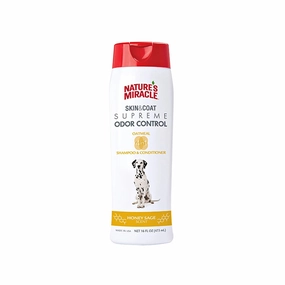 Nature's Miracle Dog Skin & Coat Supreme Odor Control - Oatmeal Shampoo & Conditioner 16oz
