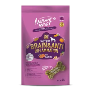 Nature's Best Dog Snack Support Brain & Anti Inflammation With Salmon 40g