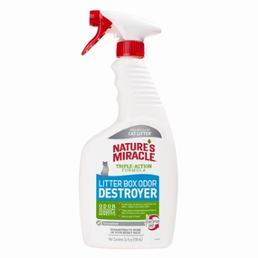 Natures Miracle Litter Box Odor Destroyer Unscented Spray 24oz