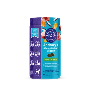 NaturVet Evolutions Anchovy   Allergy & Joint Support Soft Chews for Dogs 90cts