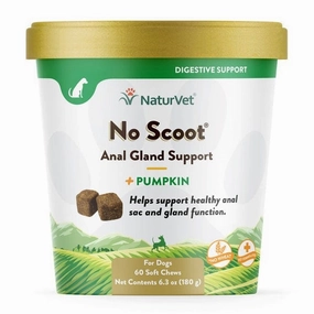 NaturVet No Scoot Plus Pumpkin Soft Chews For Dogs