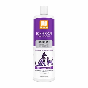 Nootie Skin & Coat Solutions Pet Shampoo Restoring Argan Oil Soft Lily Passion 16oz