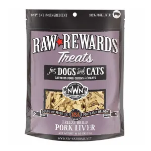Northwest Naturals Dogs & Cats Raw Rewards Pork Liver Treats 3oz